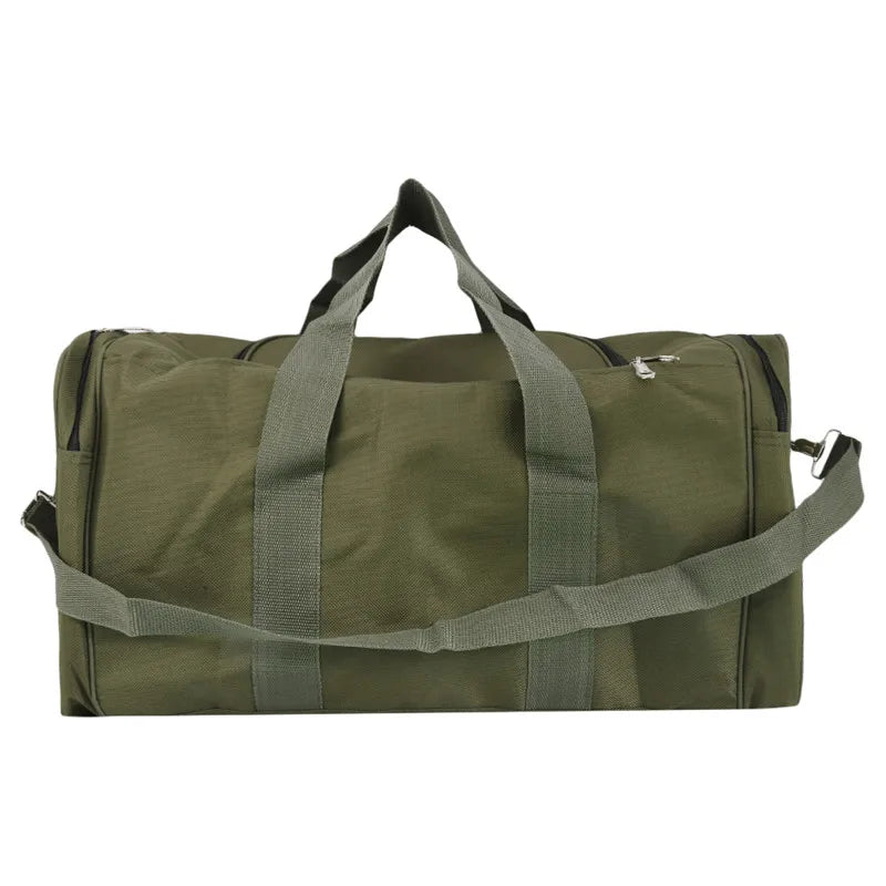 Große Aufbewahrungstasche – Wasserdichte Outdoor Reisetasche | Tragbare Weiche Damen Duffle Bag in Schwarz & Grün Kaufschwan®