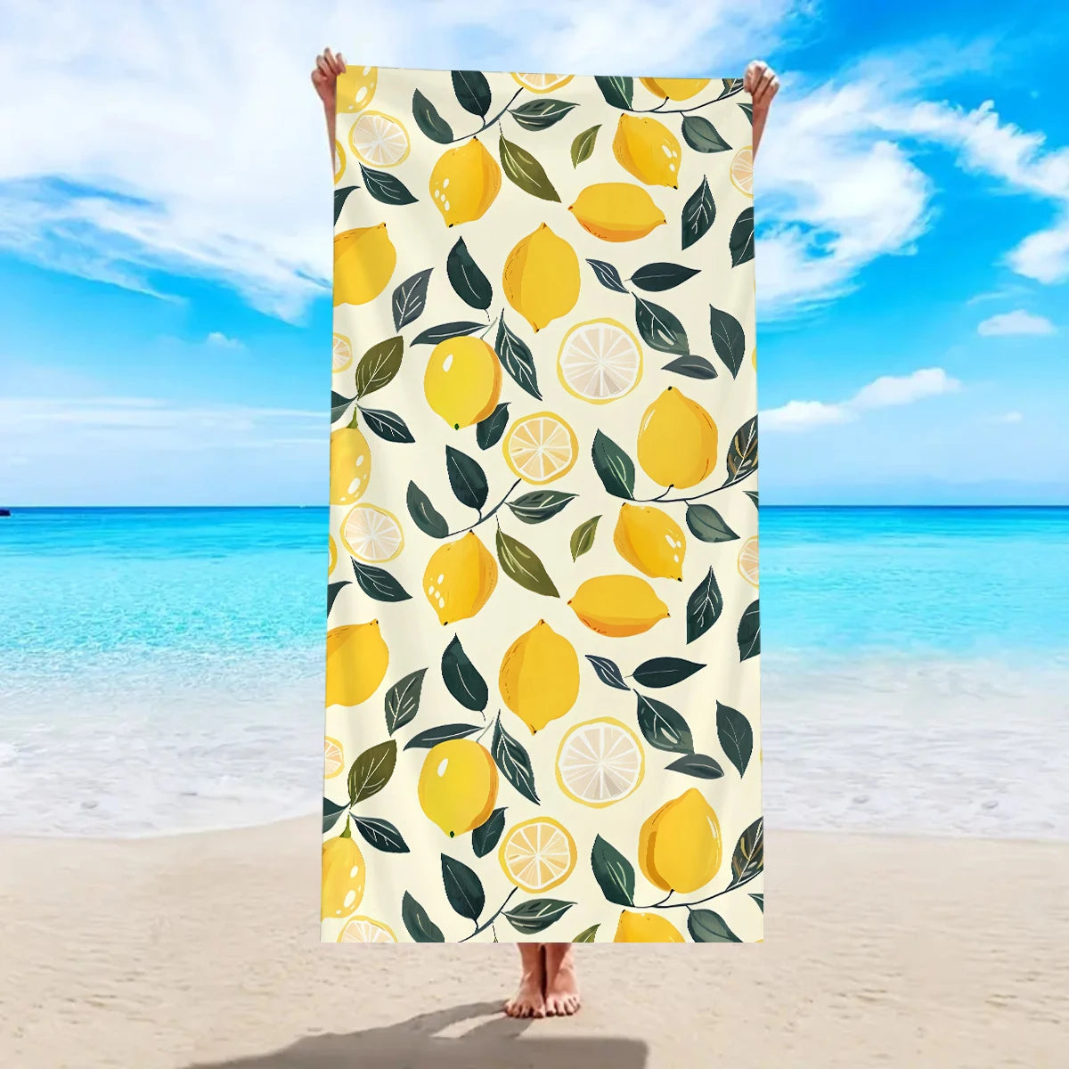 Einfaches & Stilvolles Strandtuch mit Tiermuster – Großes Schnell Trocknendes Mikrofaser Handtuch | Weiches & Saugfähiges Sommer Strandtuch Kaufschwan® Design 3 150x75cm