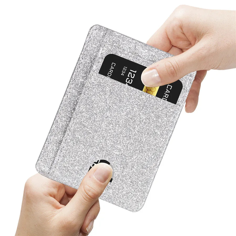 Glänzende Schlanke Minimalistische Geldbörse – RFID Schutz ID Kartenhalter Fronttaschen Kreditkartenetui für Frauen & Mädchen Kaufschwan®