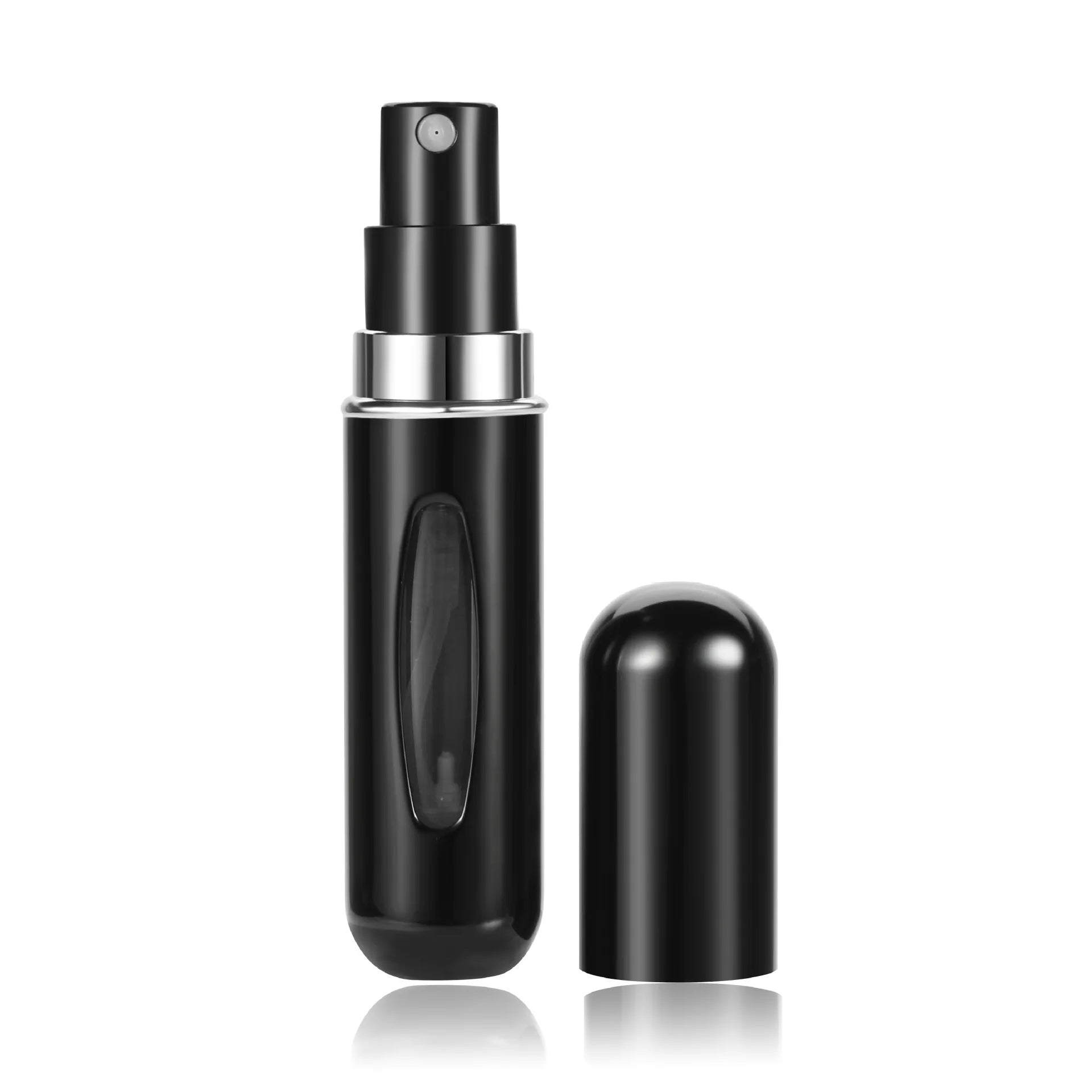 5ml Tragbare Parfüm Nachfüllflasche – Mini Refill Spray Atomizer | Leerer Parfümsprüher für Reisen & Alltag Kaufschwan® Schwarz