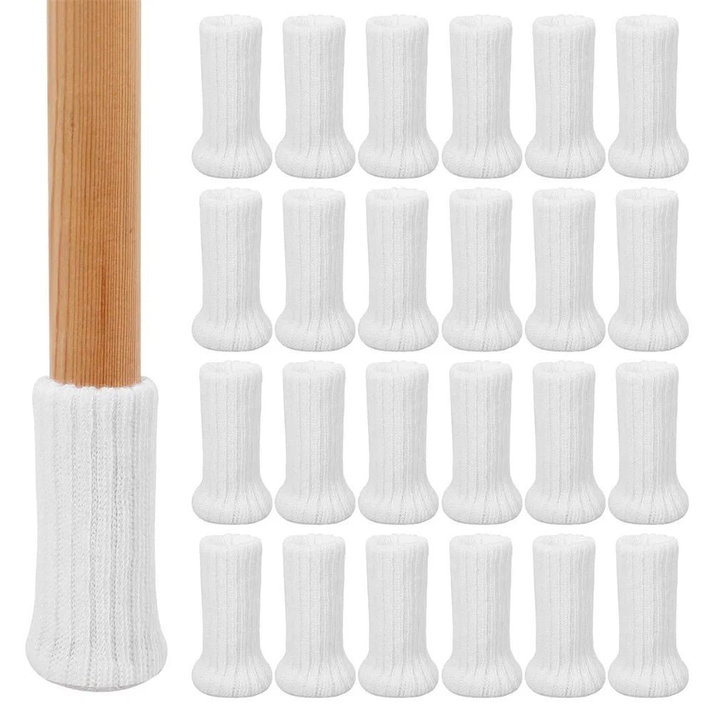 4/8/24 Stück Gestrickte Möbelbein Socken – Stuhlbein Bodenschutz & Möbelkappen | Kratzschutz Stuhlbeinüberzüge für Kommoden & Möbel