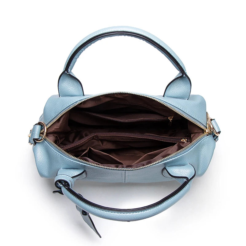 Elegante Damenhandtasche aus Oil-Wax Kunstleder mit Großem Fassungsvermögen – Boston Schulter- & Crossbody Tasche mit Reißverschluss Kaufschwan®