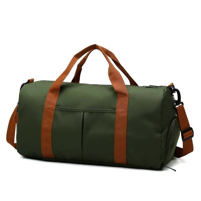 Reisetasche – Modische Große Sporttasche für Herren | Freizeit Reise Gepäck Tasche mit Reißverschluss Kaufschwan® Grün