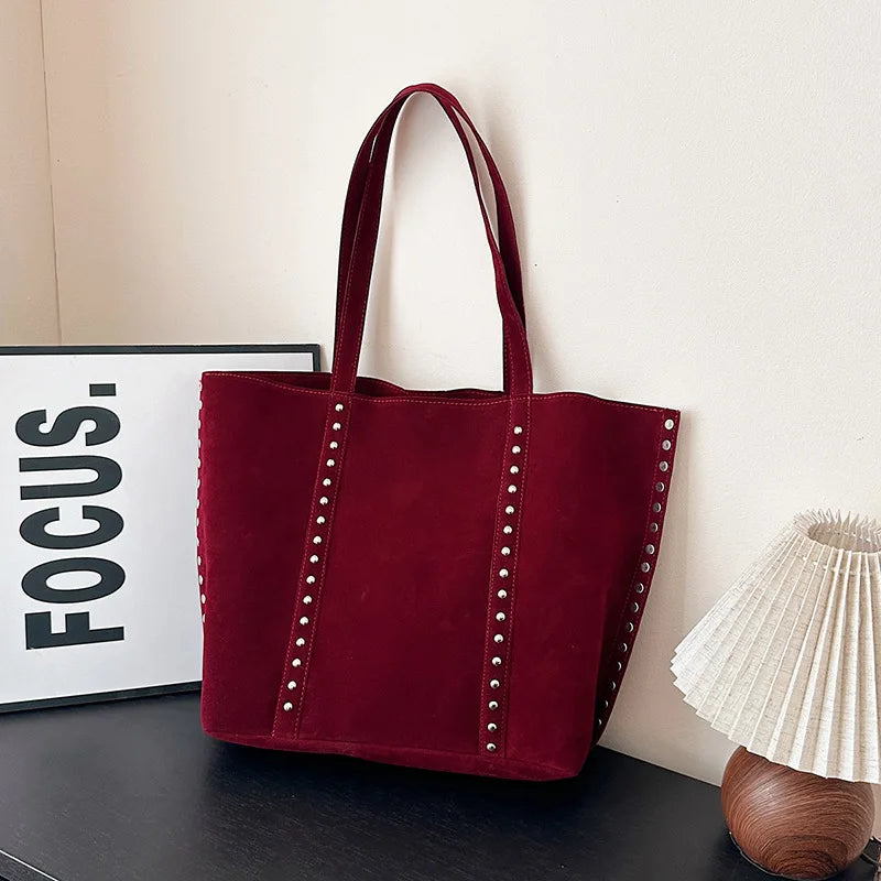 Modische Damen Schultertasche aus Mikrofaser – Hochwertige Retro Sweet Handtasche | Große Tasche mit Pailletten für Frauen Kaufschwan®