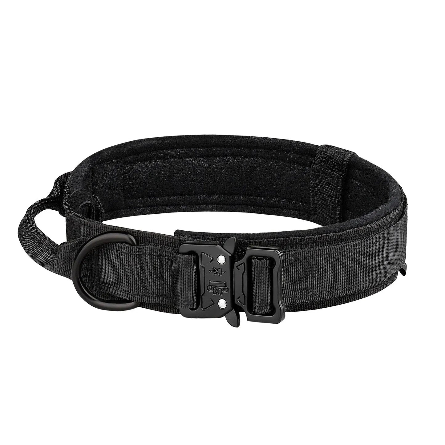 Hundehalsband Strapazierfähig Nylon mit Metall Schnalle Trainingshalsband für Mittel Große Hunde Kaufschwan® Schwarz XL