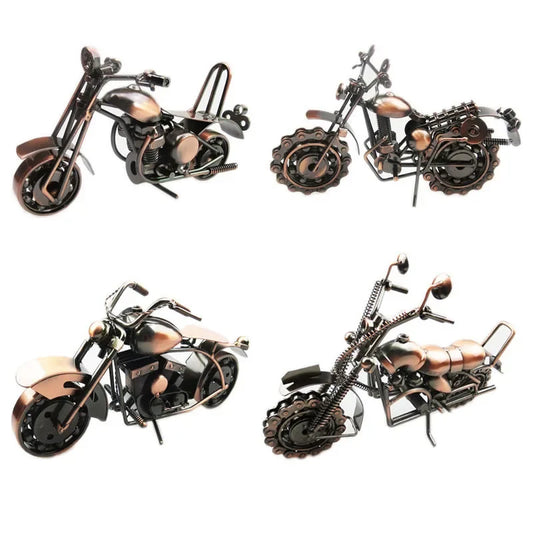Retro Motorrad Modell aus Metall – Handgefertigte Eisen-Motorradfigur für Zuhause, Büro und Sammlungen Kaufschwan®
