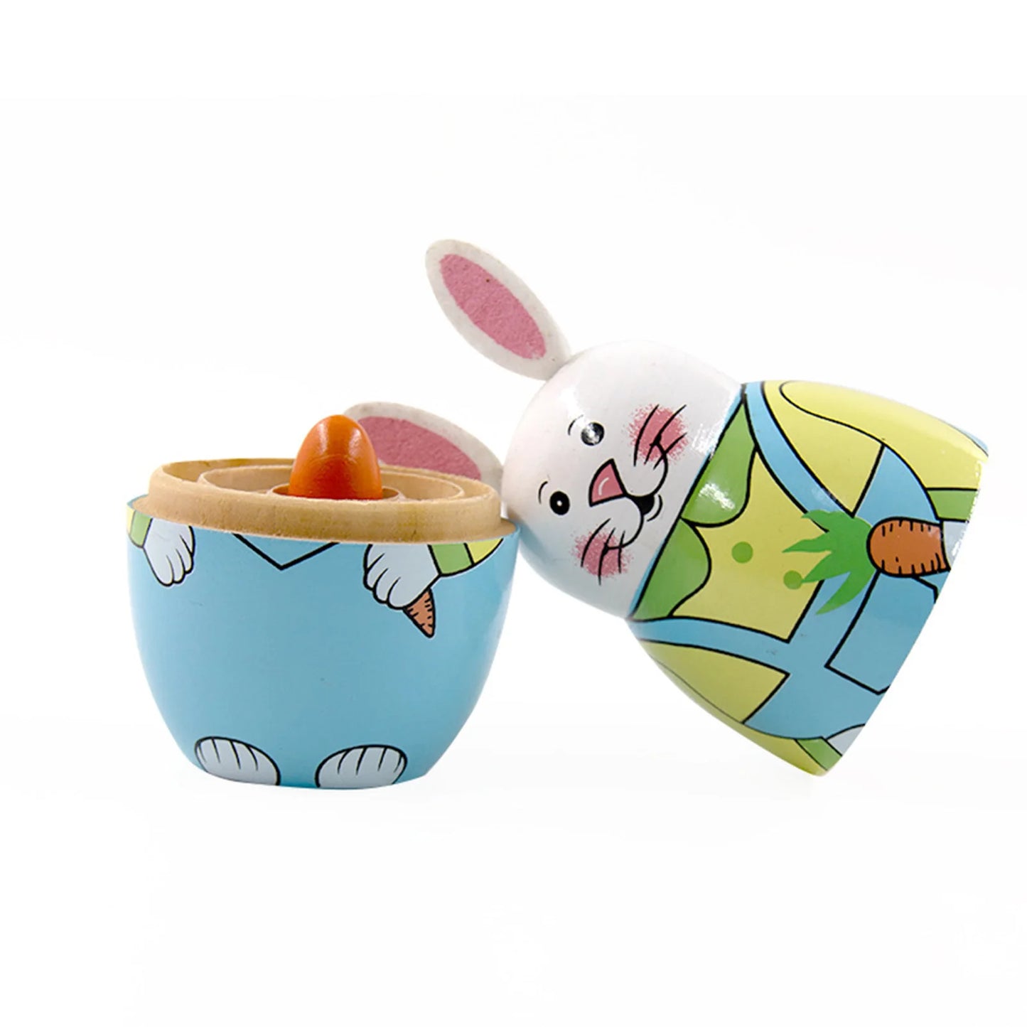 Holz Häschen Matrjoschka – Russische Nestpuppen für Kinder | Oster- & Geburtstagsgeschenk Kaufschwan®
