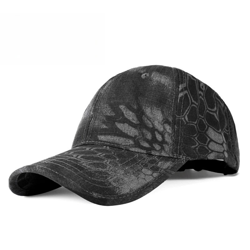 Outdoor Sport Camouflage Baseballkappe | Herren Radfahren Cap | Casual Vielseitige Baseballcap Kaufschwan® Schwarz/Grau