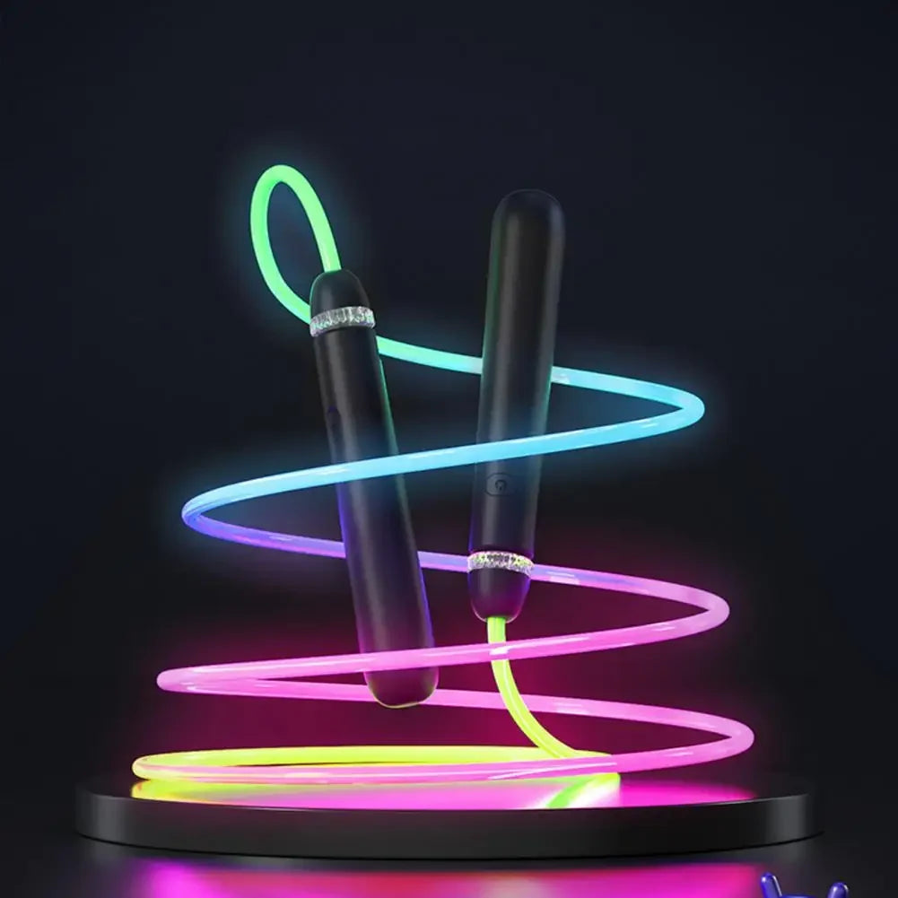 2,8M Leuchtendes Kinder Springseil – USB Wiederaufladbares LED Springseil | Fitness Trainingsseil für Kinder & Erwachsene Kaufschwan®