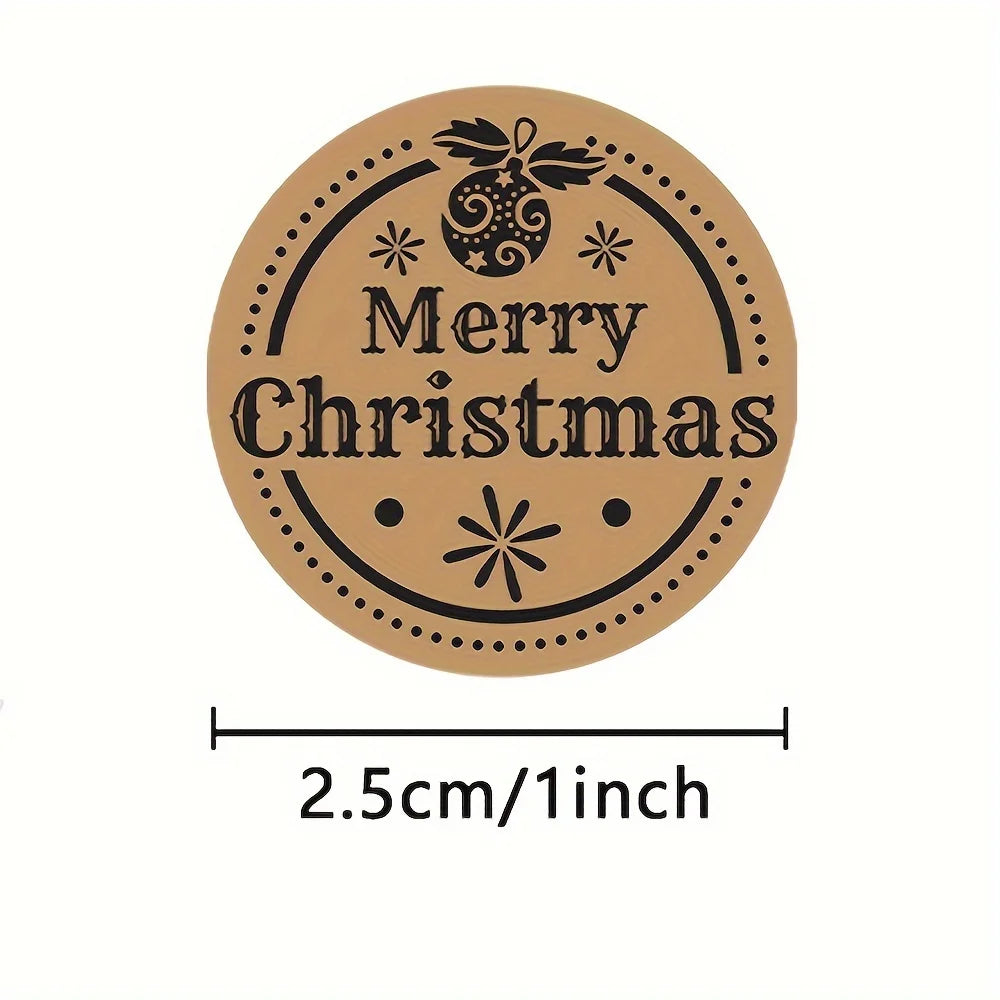 500 Stück „Merry Christmas“-Aufkleber – Festliche Geschenkaufkleber | Deko-Etiketten für Geschenke, Umschläge, Karten & Weihnachtsverpackungen Kaufschwan®