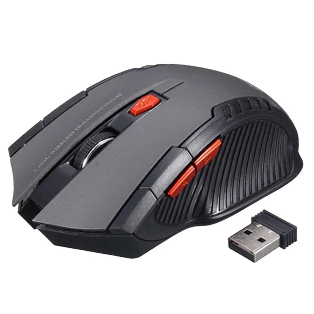2.4GHz Kabellose Gaming Maus – Ultra Schlanke Tragbare Optische Maus für PC & Laptop mit USB Empfänger Kaufschwan®
