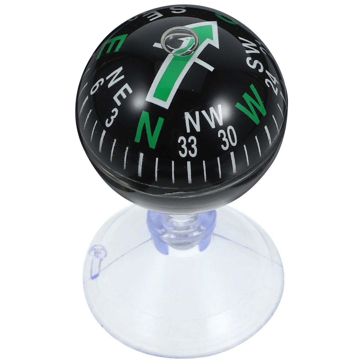 38mm Auto-Armaturenbrett Kompass – Sphärischer Kompass mit Saugnapf für Autos, Boote & Marinefahrzeuge Kaufschwan®