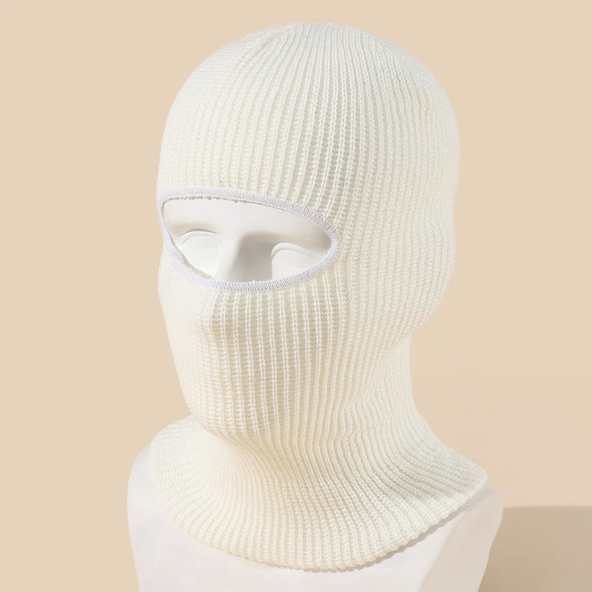 Unisex 1-Loch Skimaske Balaclava – Gestrickte Vollgesichts-Beanie Mütze | Winddichte Wintermütze für Damen & Herren beim Radfahren & Outdoor Kaufschwan®