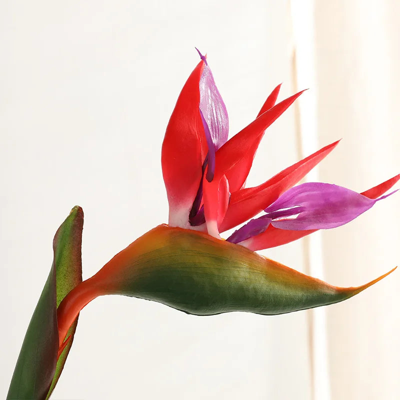 80cm Künstliche Paradiesvogelblume – Realistische Tropenpflanze für Wohnräume, Showroom & Innenraumdekoration Kaufschwan®