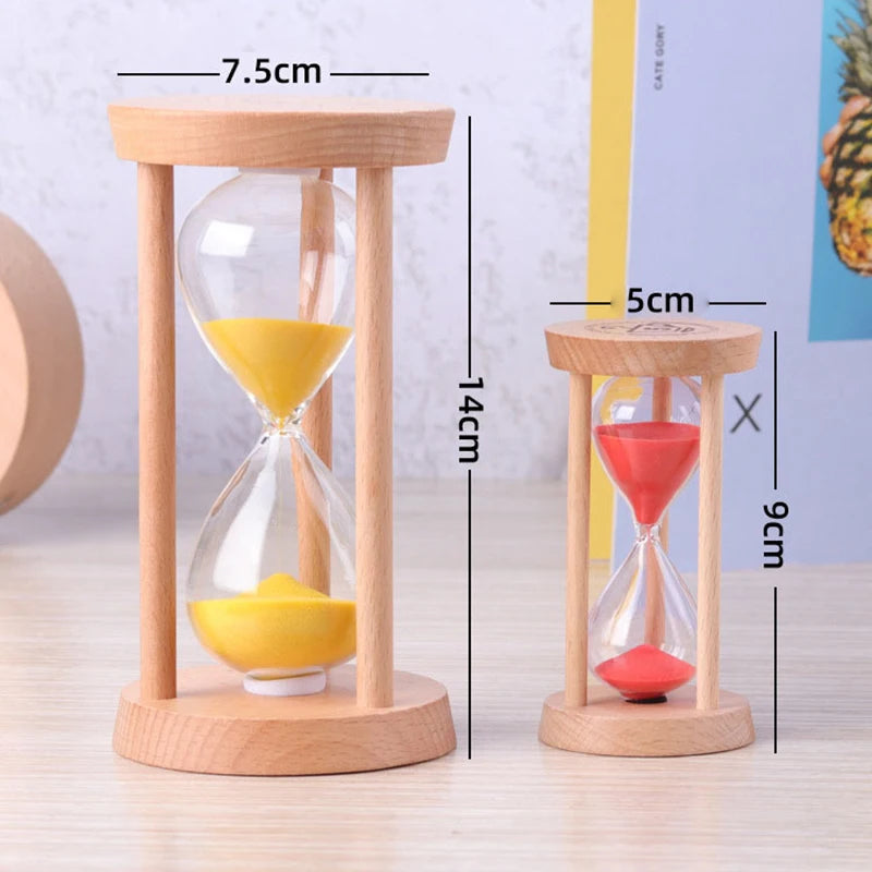 Holz Sanduhr Timer – Kreative Schreibtisch Dekoration & Moderne Wohn Sanduhr Geschenkidee Kaufschwan®