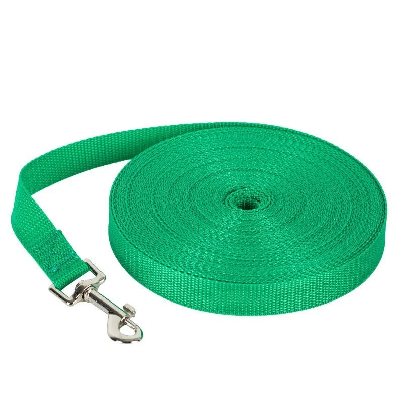 Lange Nylon Hundetrainingsleine 1.5M–30M Vielseitige Führleine für Kleine Große Hunde Kaufschwan® Grün 30M