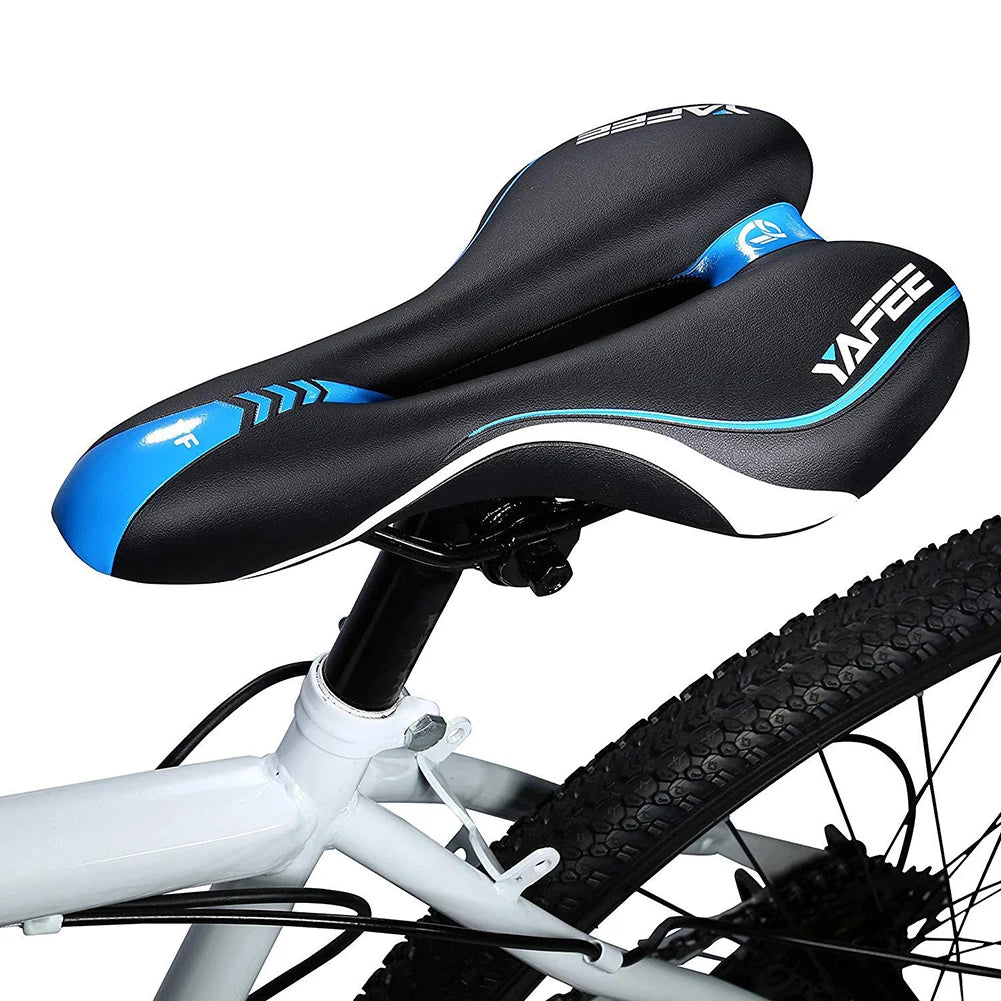 Mountainbike Fahrradsattel – Bequemer Weicher Rennradsitz mit Hohlraum | Verschleißfester Komfort Sattel für Sport & Fitness Kaufschwan®