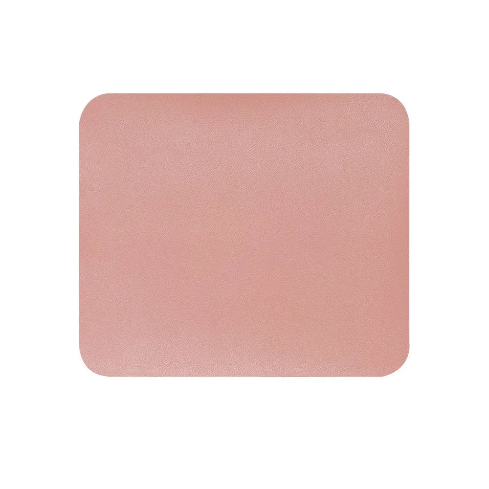 Kreatives Universelles Leder Mauspad – Rutschfeste Gaming Schreibtischunterlage für Laptop, PC und MacBook Kaufschwan® Rosa