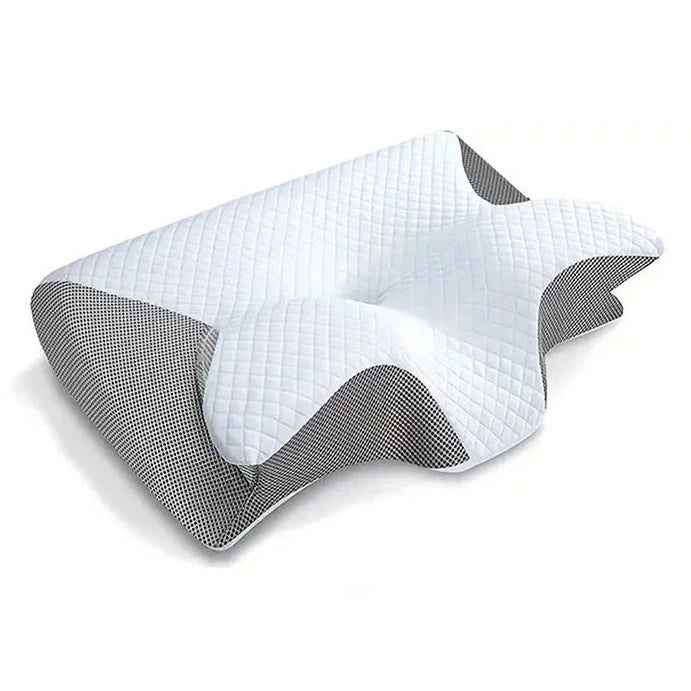 Memory Foam Nackenstützkissen – 2-in-1 Ergonomisches Orthopädisches Kissen mit Kontur für Nackenschmerzen Kaufschwan®