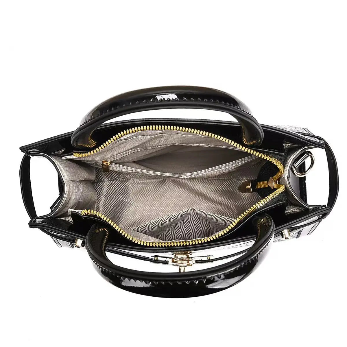 Stilvolle Damenhandtasche mit Kroko Muster – Große Mom Bag | Trendige PU Leder Pendler Schultertasche Kaufschwan®