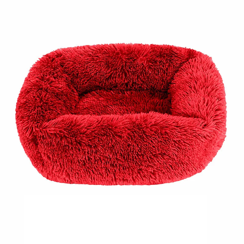 Plüsch Haustierbett Sofa – Flauschiges Kissenkorb Bett für Hunde & Katzen