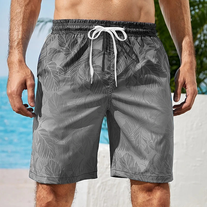 Herren Strandshorts mit Farbverlauf & Palmenmotiv – Hawaii Boardshorts | Lockerer Harajuku Style Sommer Badehose Kaufschwan®