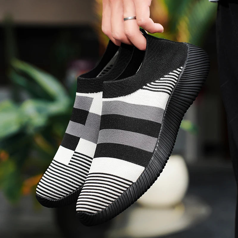 Damen Slip-On Sneaker – Hochwertige Freizeitschuhe | Bequeme Loafer für Spaziergänge | Übergrößen bis 44 Kaufschwan®
