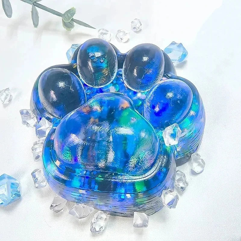 Squishy Katzenpfote – Klebriges Weiches Knautsch-, Fidget- & Sensorikspielzeug für Kinder und Erwachsene, Partygeschenk & Mitgebsel