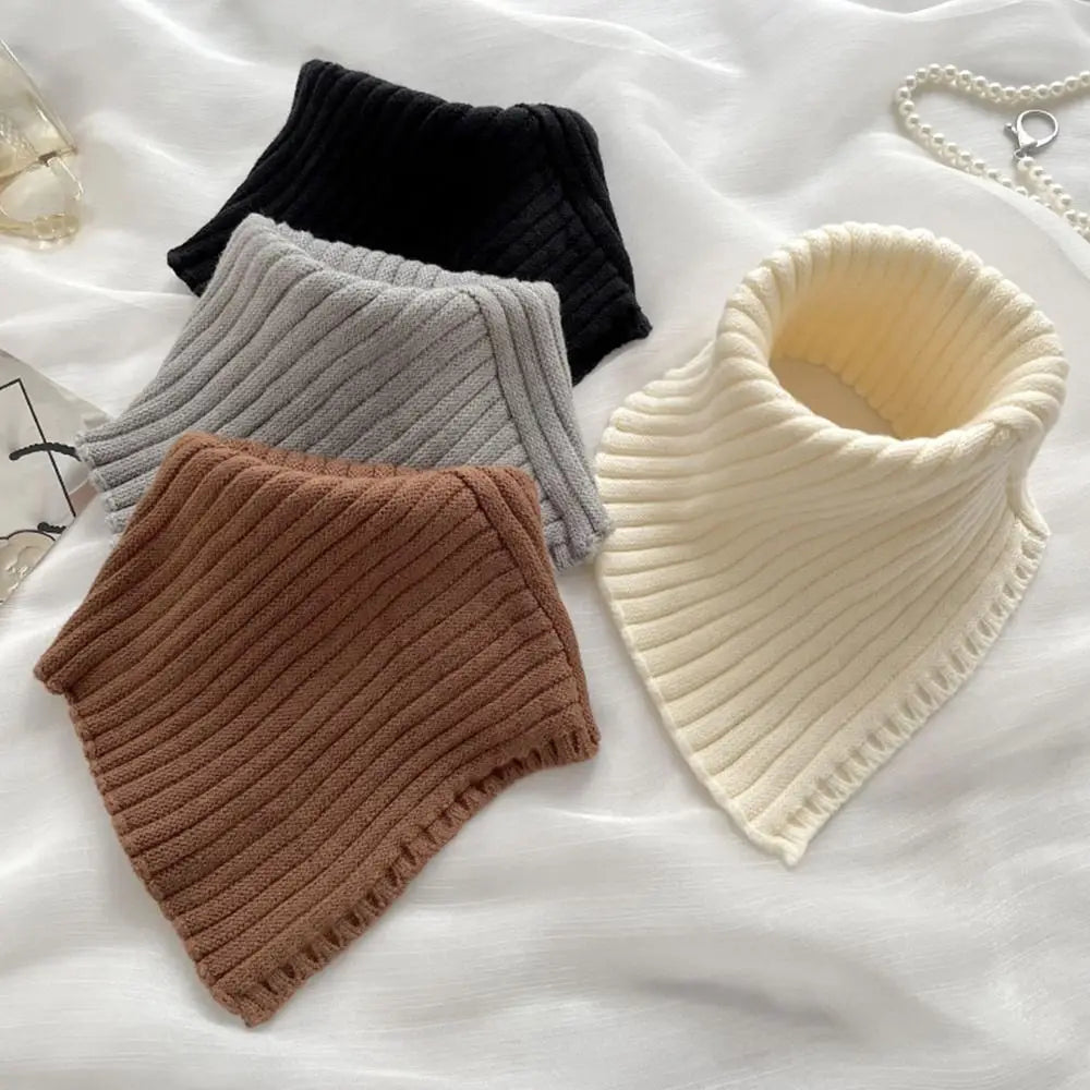 Abnehmbarer Winter Schal – Winddichter Gestrickter Fake Rollkragen für Damen | Warmer Halswärmer für Kaltes Wetter Kaufschwan®