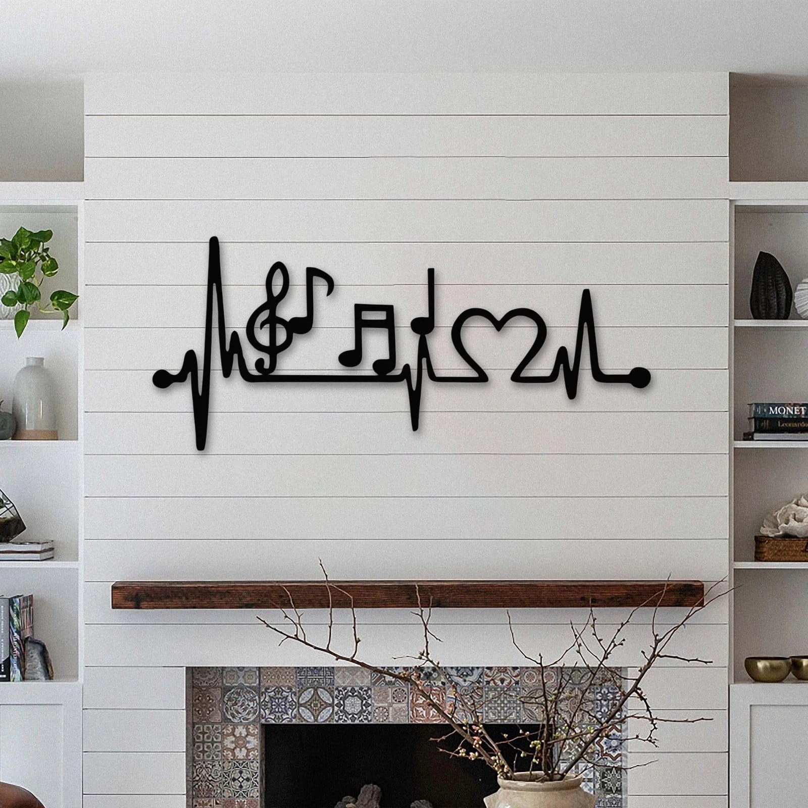Musik Metall Wandbild – Stahl Wanddeko für Wohnzimmer & Außenbereich Kaufschwan®