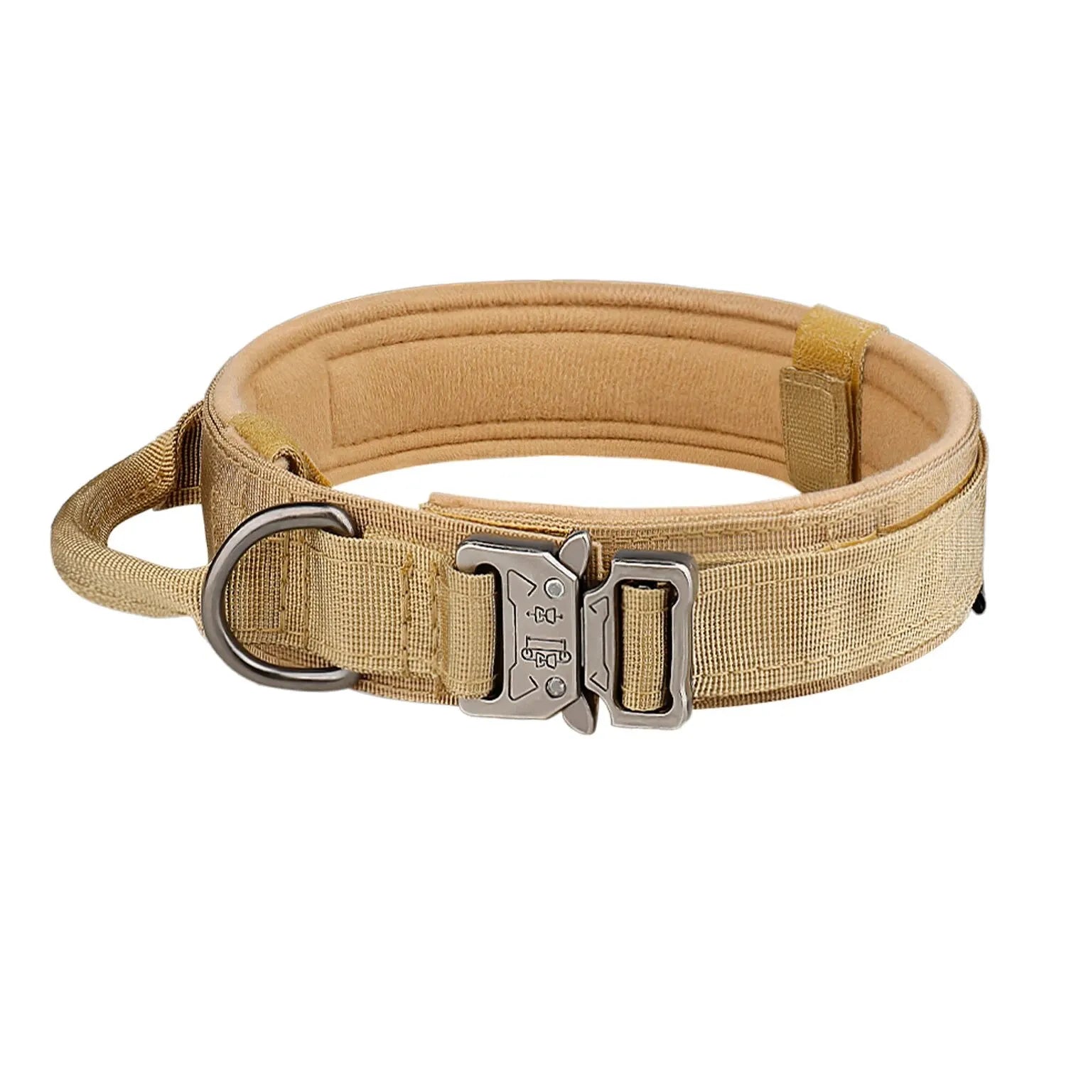 Hundehalsband Strapazierfähig Nylon mit Metall Schnalle Trainingshalsband für Mittel Große Hunde Kaufschwan® Beige XL