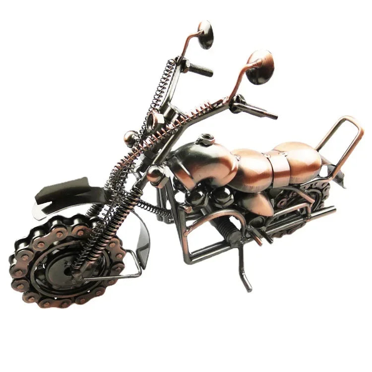 Retro Motorrad Modell aus Metall – Handgefertigte Eisen-Motorradfigur für Zuhause, Büro und Sammlungen Kaufschwan®