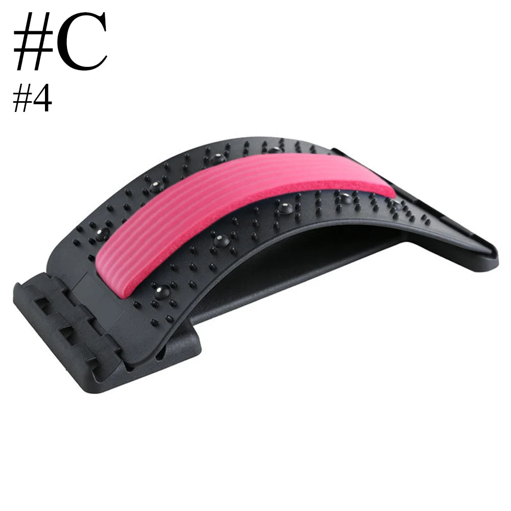 Magnetischer Rückenstrecker | Muskelentspannung & Haltungstherapie | Lendenwirbelstütze zur Schmerzlinderung Kaufschwan® Design C – Rosa