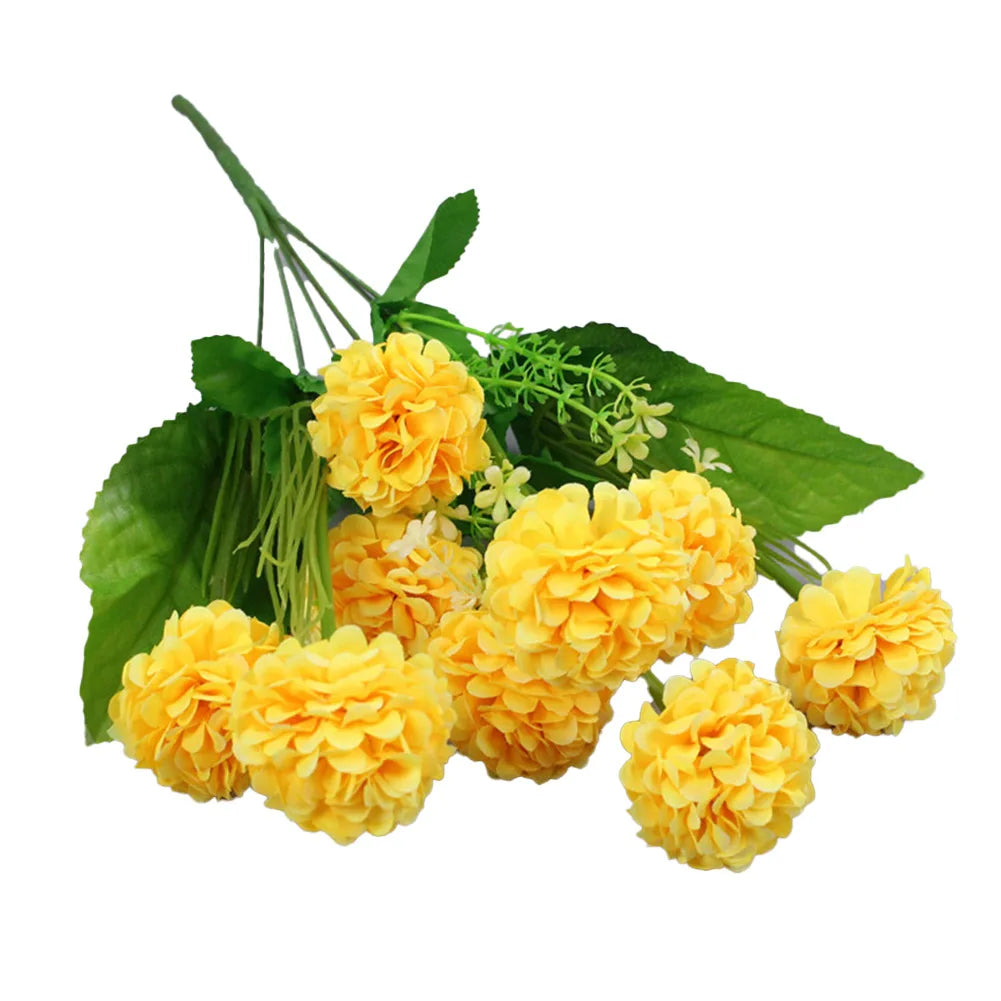 Mehrfarbige Künstliche Seidenhortensien – Kleiner Blumenstrauß für Hochzeit, Weihnachten, Party & DIY Wohnungsdekoration Kaufschwan®
