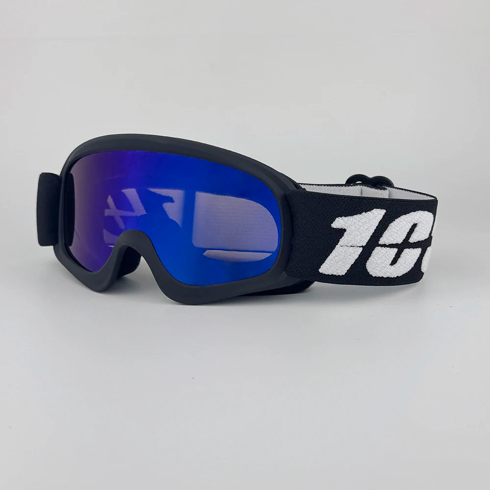 Kinder Skibrille – Anti-Beschlag Doppellinse & UV400 Schutz | Stoßfeste Schneebrille mit HD-Sicht für Skifahren & Snowboarden Kaufschwan® Blau-Schwarz
