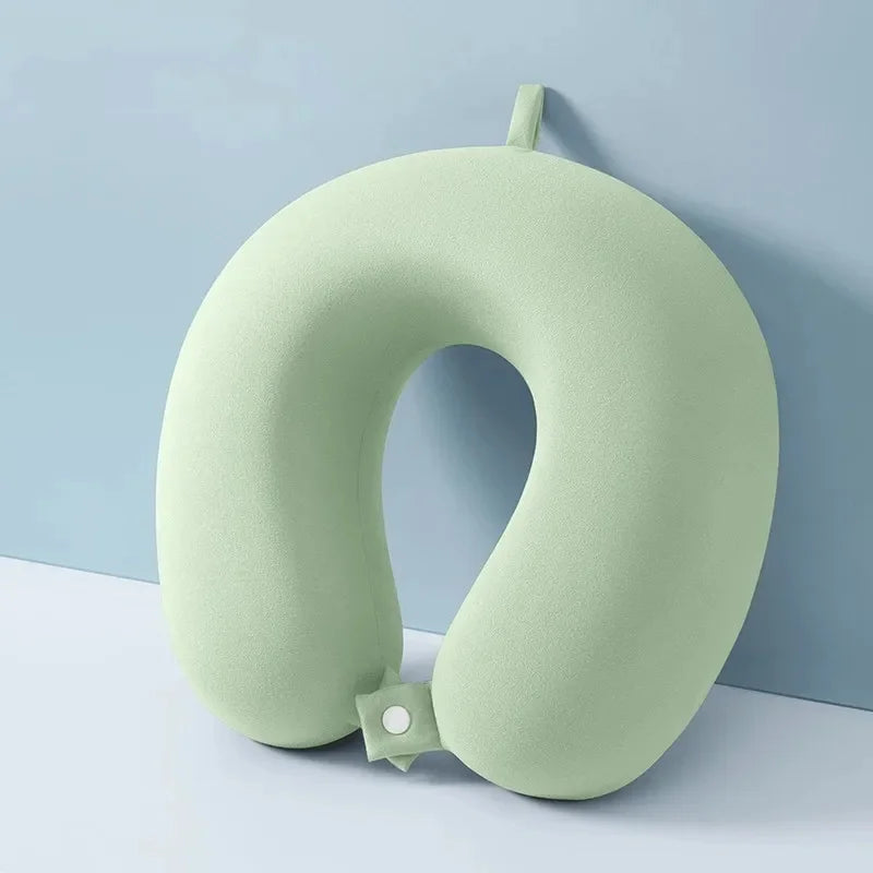 Multifunktionales U Förmiges Reisekissen – Memory Foam Nackenkissen mit Langsamer Rückfederung Kaufschwan® Grün 29x30x12cm