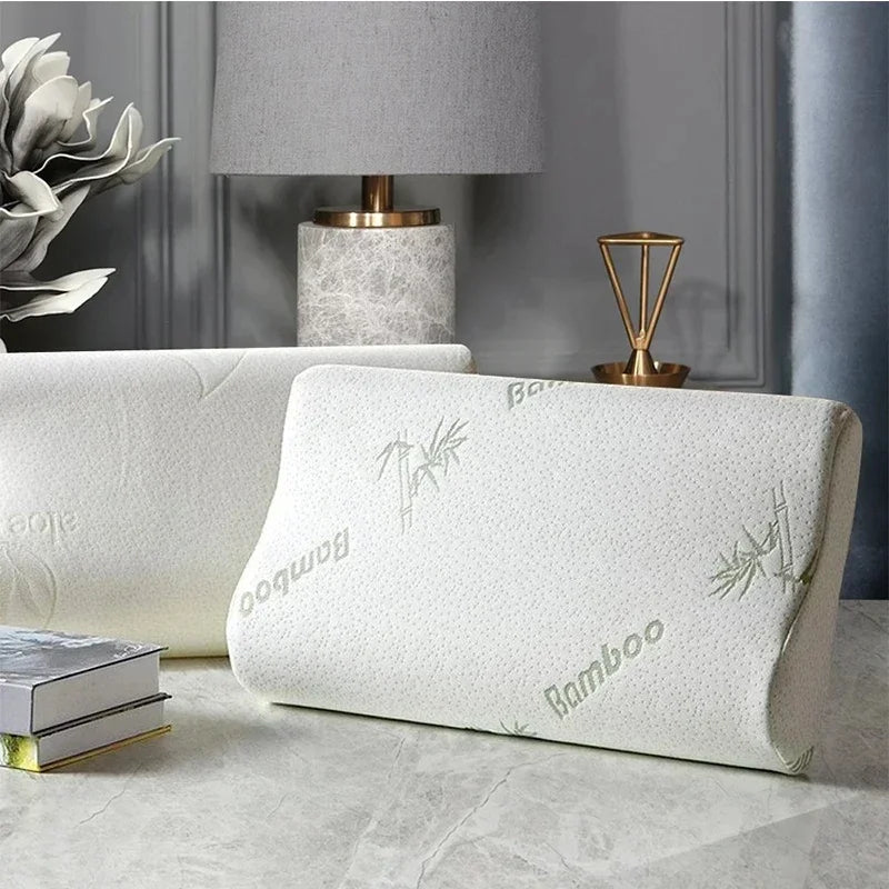 Bambusfaser Memory Foam Kissen 50×30cm – Orthopädisches Nackenkissen zur Schmerzlinderung & Für Gesunden Schlaf Kaufschwan®