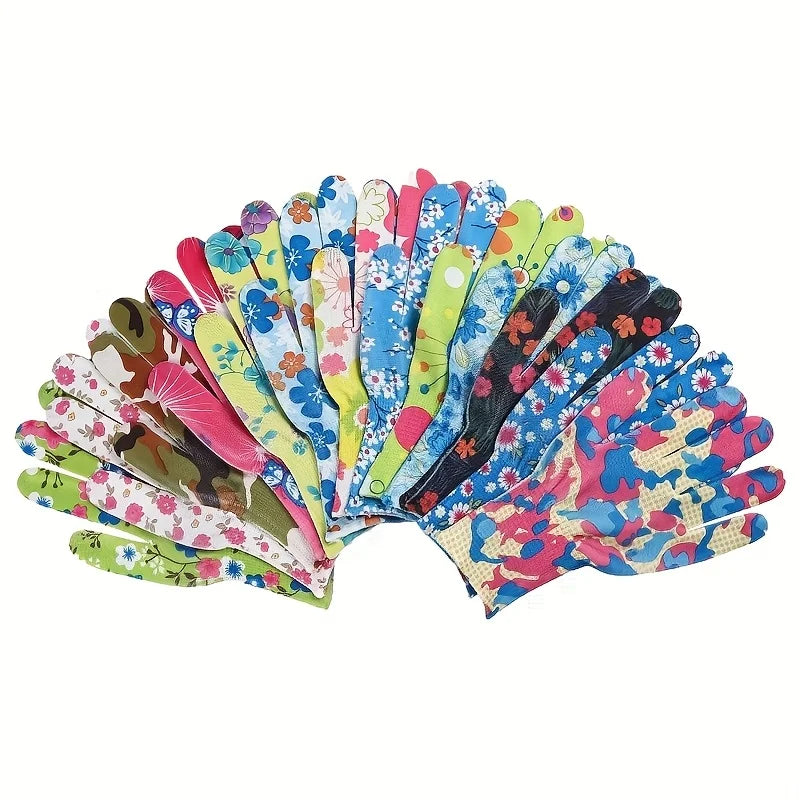 Nylon Gartenhandschuhe Atmungsaktiv Elastisch Haushaltshandschuhe für Rasen Reinigung Kaufschwan®
