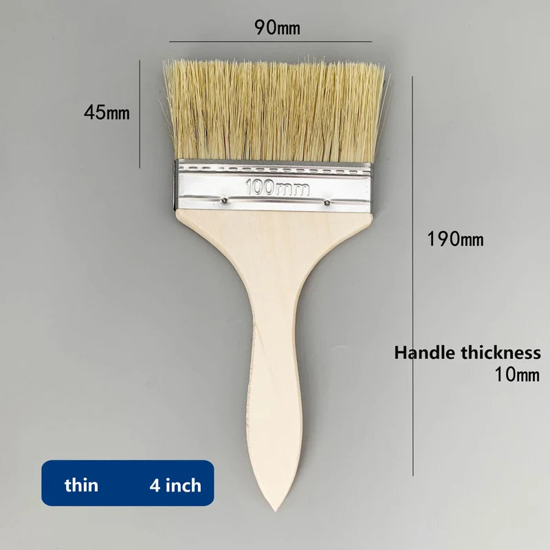 Malerpinsel mit Naturborsten – Präzisions Pinsel für Farbe, Lack & Lasur Kaufschwan® Pinsel 4 1 Stück
