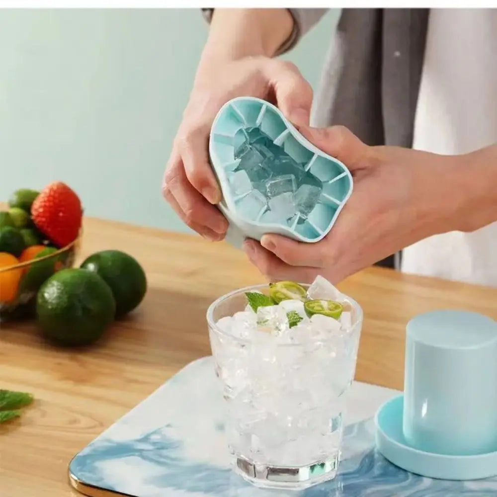 Kompakte Eiswürfelform aus Silikon – Schnelle Eiswürfel für Zuhause, Partys & kalte Getränke Kaufschwan®