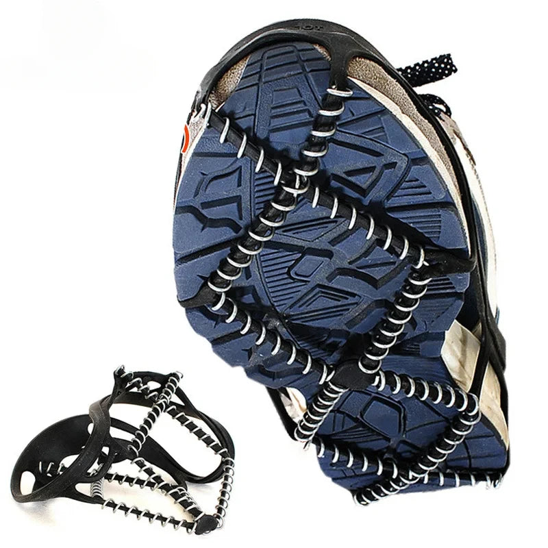 1 Paar Anti-Rutsch Eis Griffe Schuhüberzüge – Traktionsspikes für Eis & Schnee | Outdoor Gehen, Camping & Sport Crampons Kaufschwan®