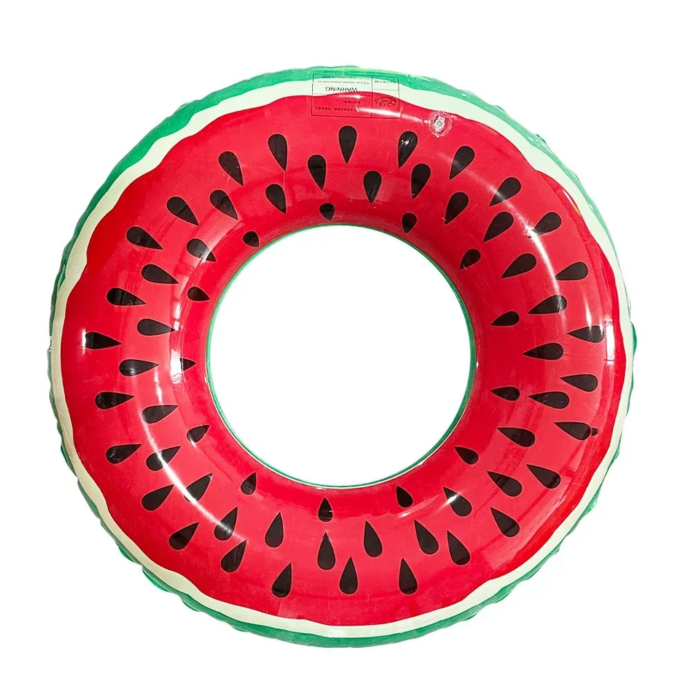 Aufblasbarer Schwimmreifen Pink Coffee Sweet – Schwimmring im Wassermelonen-Design für Kinder & Erwachsene (60-120cm) Kaufschwan® 60cm