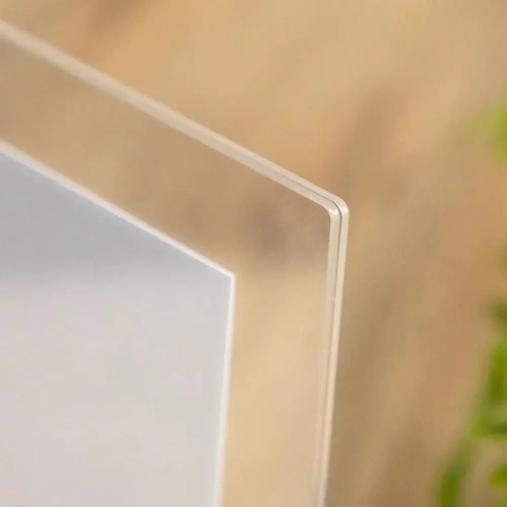 Walnuss / Buche Kreativer Acryl U Form Bilderrahmen – Transparenter Holz Desktop Fotorahmen Kaufschwan®
