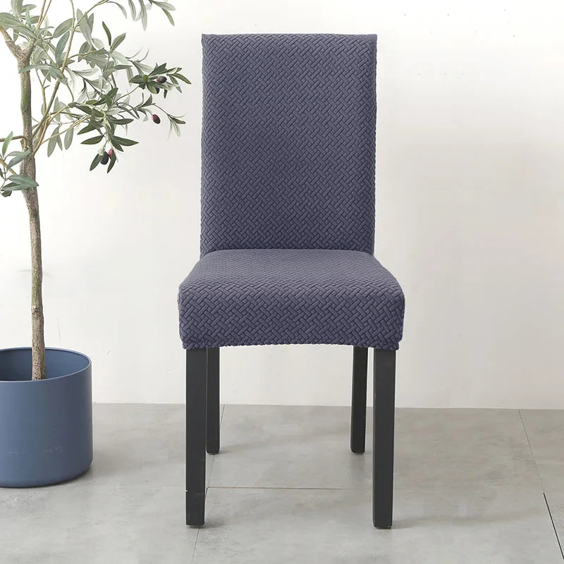 Elastischer Esszimmer Stuhlbezug – Dehnbarer Dicker Jacquard Küchenstuhl Überzug für Esszimmer, Hotel, Hochzeit & Bankett