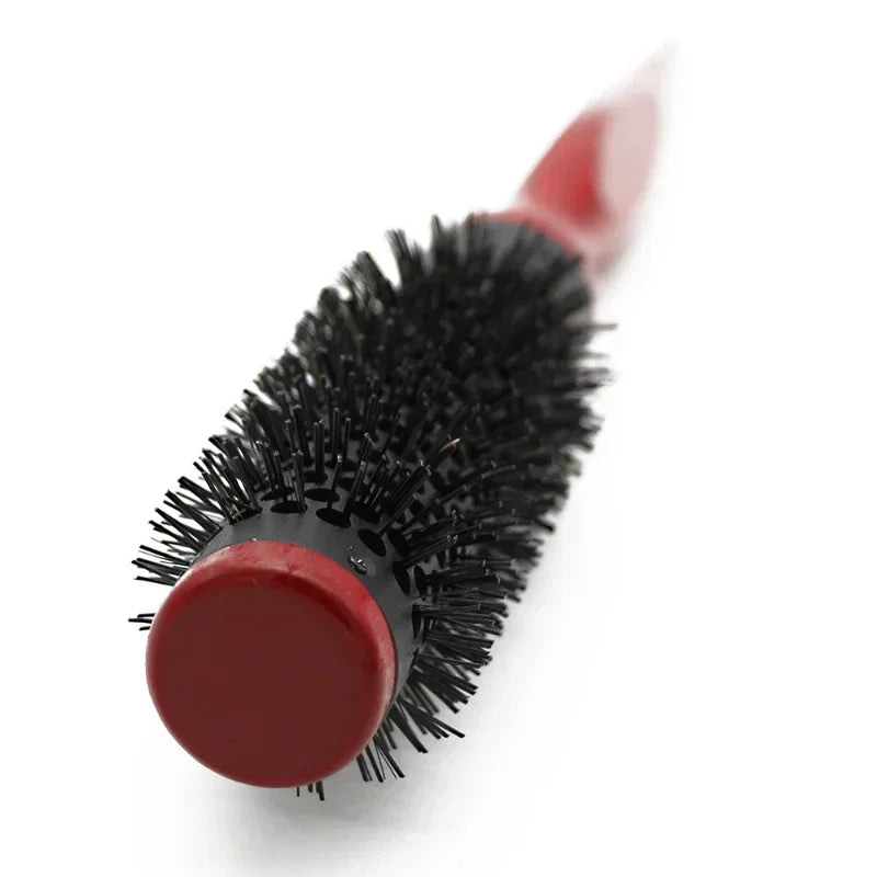 Professionelle Antistatische Rundbürste – Wildschweinborsten Föhn- & Lockenbürste | Styling-Tool für Lockiges Haar & Salon Kaufschwan®