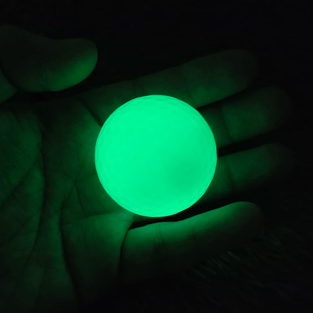 3 Stück Leuchtende Golfbälle – Wiederverwendbare Golfbälle | Langlebige Glow-in-the-Dark Trainingsbälle für Indoor & Outdoor Kaufschwan®