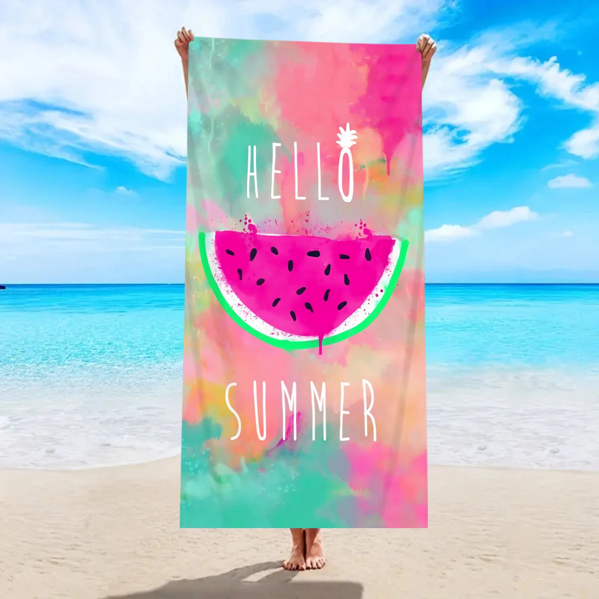 Großes Strandtuch mit Früchte-Print – Ultrafeines Mikrofaser Handtuch | Schnell Trocknend & Saugfähig für Strand, Urlaub & Camping Kaufschwan® Design 3 180x90cm