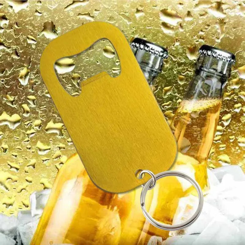 50 Stück Personalisierte Flaschenöffner-Schlüsselanhänger – Kostenlos graviert mit Logo | Edelstahl, Geschenk für Hochzeit, Geburtstag & Taufe Kaufschwan®