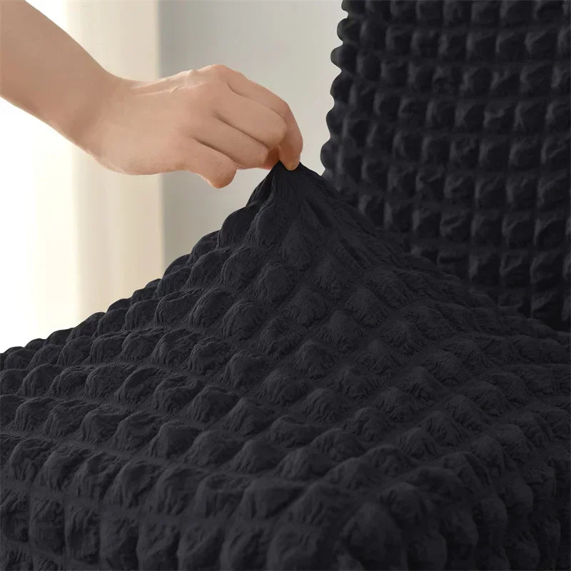 1/2 Stück Stuhlbezüge mit Rock – Einfarbige Elastische Esszimmer- & Bankettstuhl Überzüge für Hochzeitsdekoration Kaufschwan®