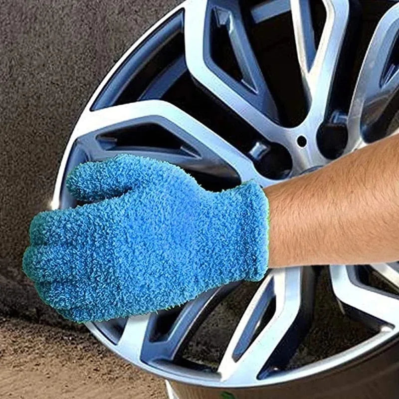 Mikrofaser Reinigungshandschuh Wiederverwendbar Staubentferner für Auto Fenster Haushalt Kaufschwan®
